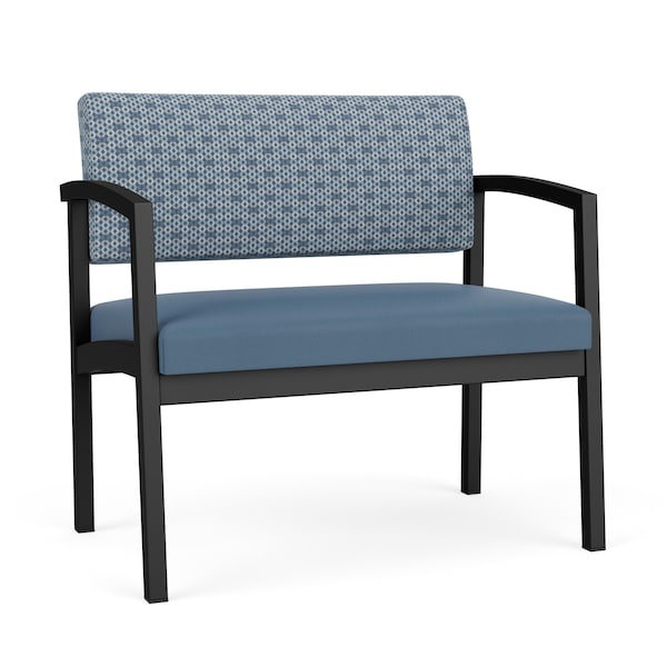 Lesro Lenox Steel Bariatric Chair Metal Frame, Black, RS Rain Song Back, MD Titan Seat LS1401 - main